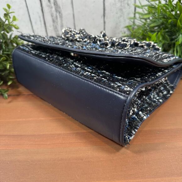 Tory Burch Fleming Tweed Convertible Shoulder Bag - Picture 8 of 14